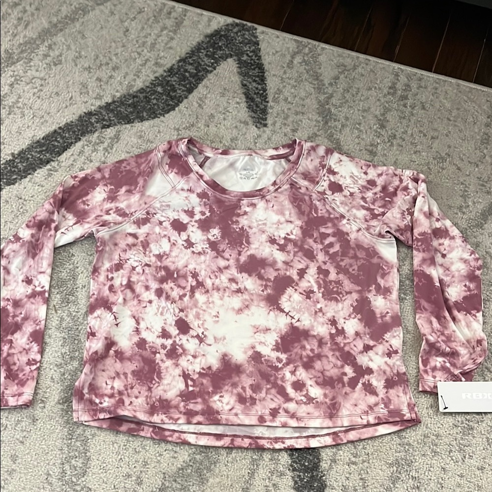 *NWT Purple/pink Tie-Dye Long Sleeve Top